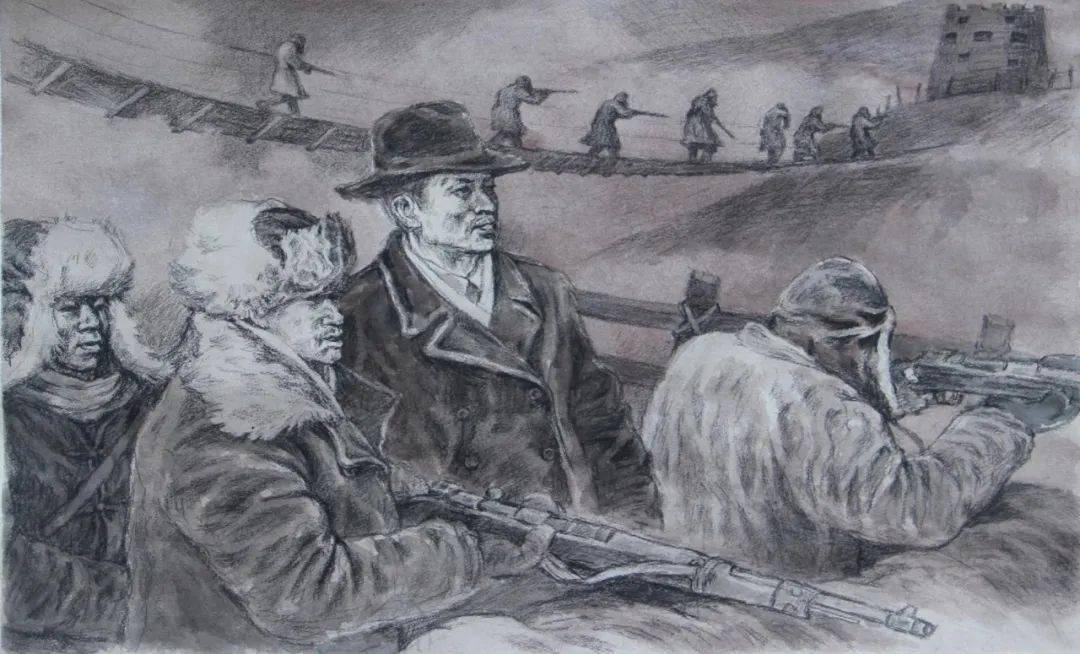 沈恩军《东北抗联之硝烟》连环画张鑫 《钟南山》 素描往 期回 顾来源