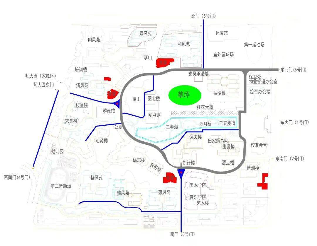 重庆师范大学平面地图图片