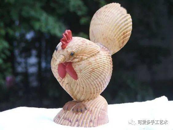 海边捡回家的贝壳粘起来一不小心成了艺术家