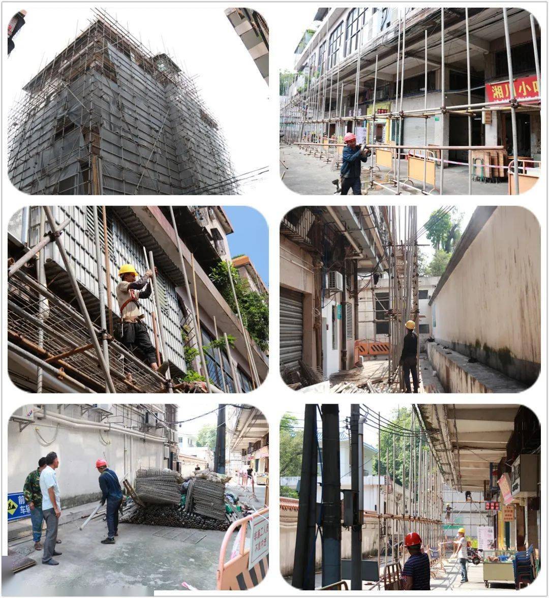 从化人街口街这个老旧社区微改造项目开始施工旧城区将迎来华丽变身