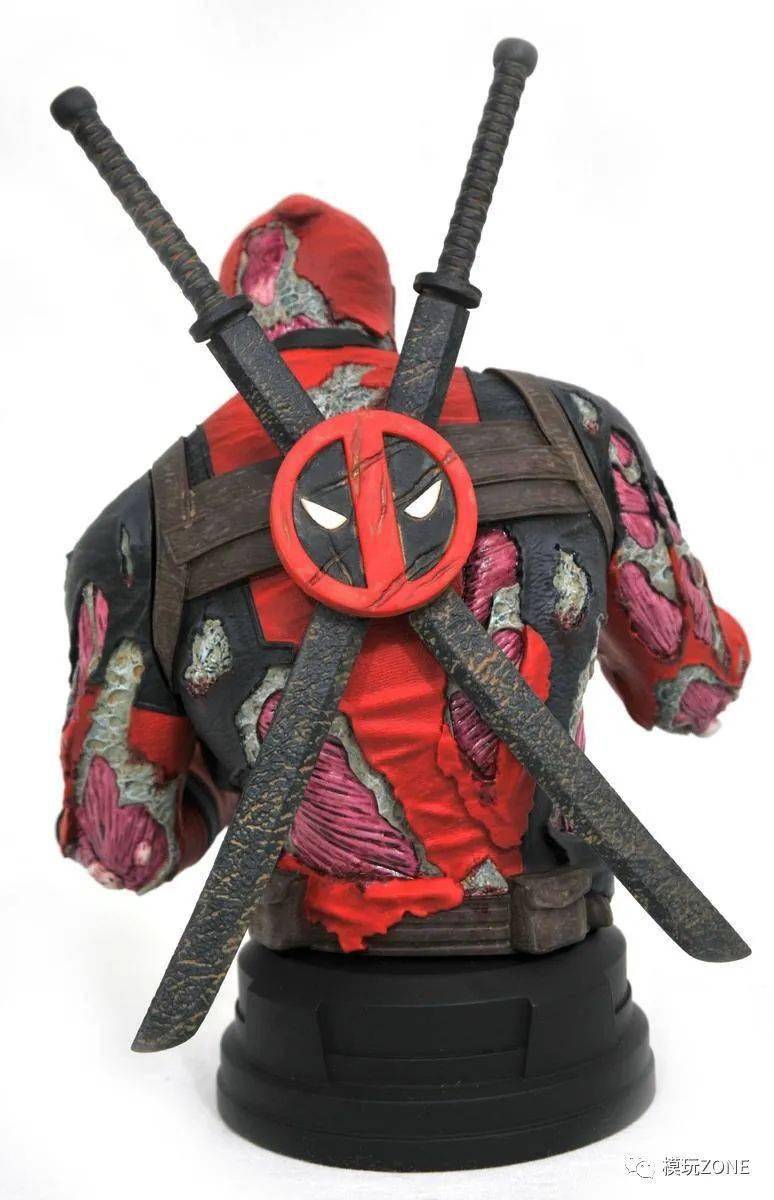 【美系】gentlegiant sdcc新品 marvel 1/6系列 丧尸死侍 半身像