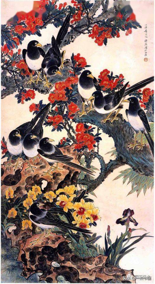 现当代名家康师尧花鸟精品欣赏