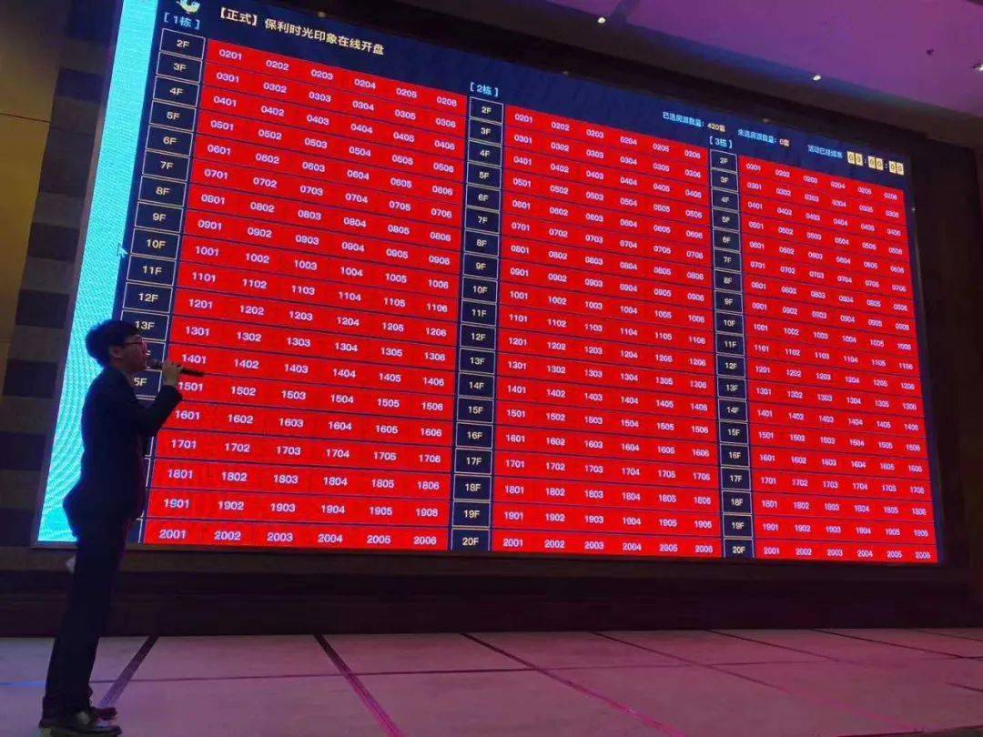 开盘现场销控(图片源于销售朋友圈)