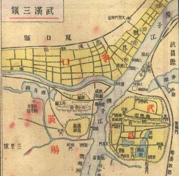 武汉历史变迁地图图片