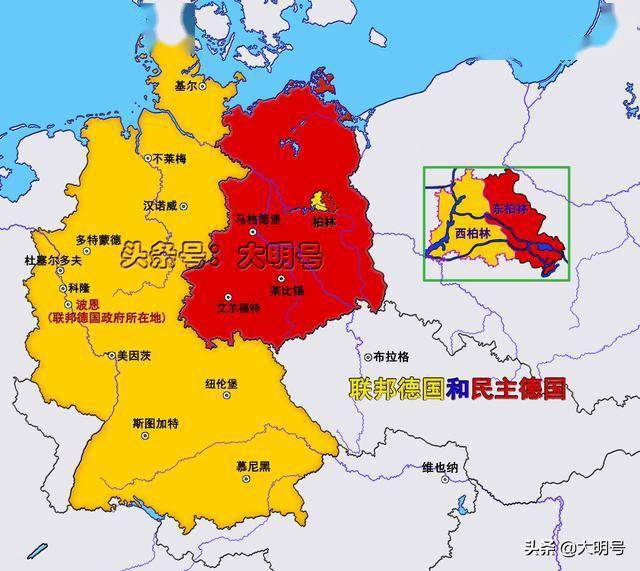 二战后德国地图图片