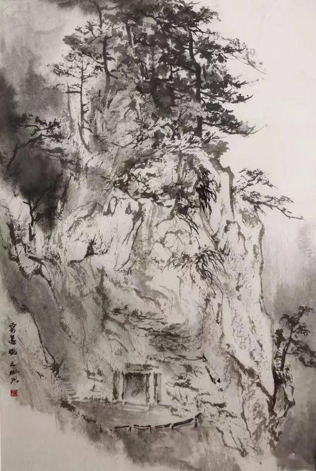 淡墨表现的魅力王珊山水画