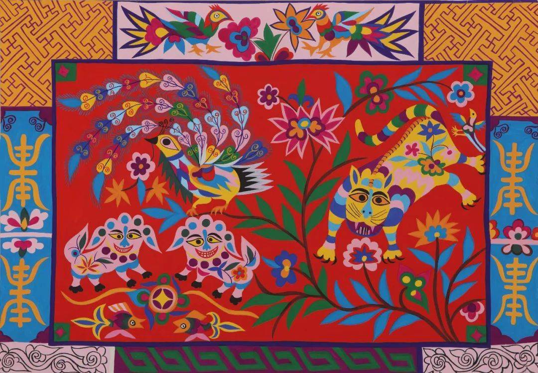 展览预告大地花开陕西省美术博物馆藏安塞农民画作品展