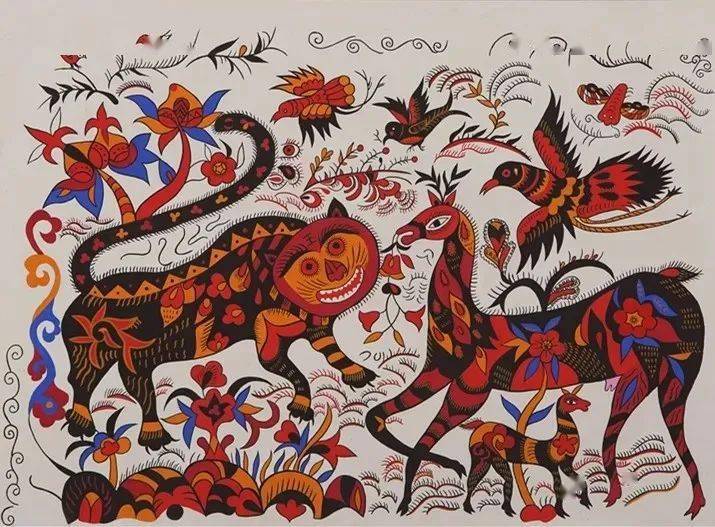 展览预告大地花开陕西省美术博物馆藏安塞农民画作品展