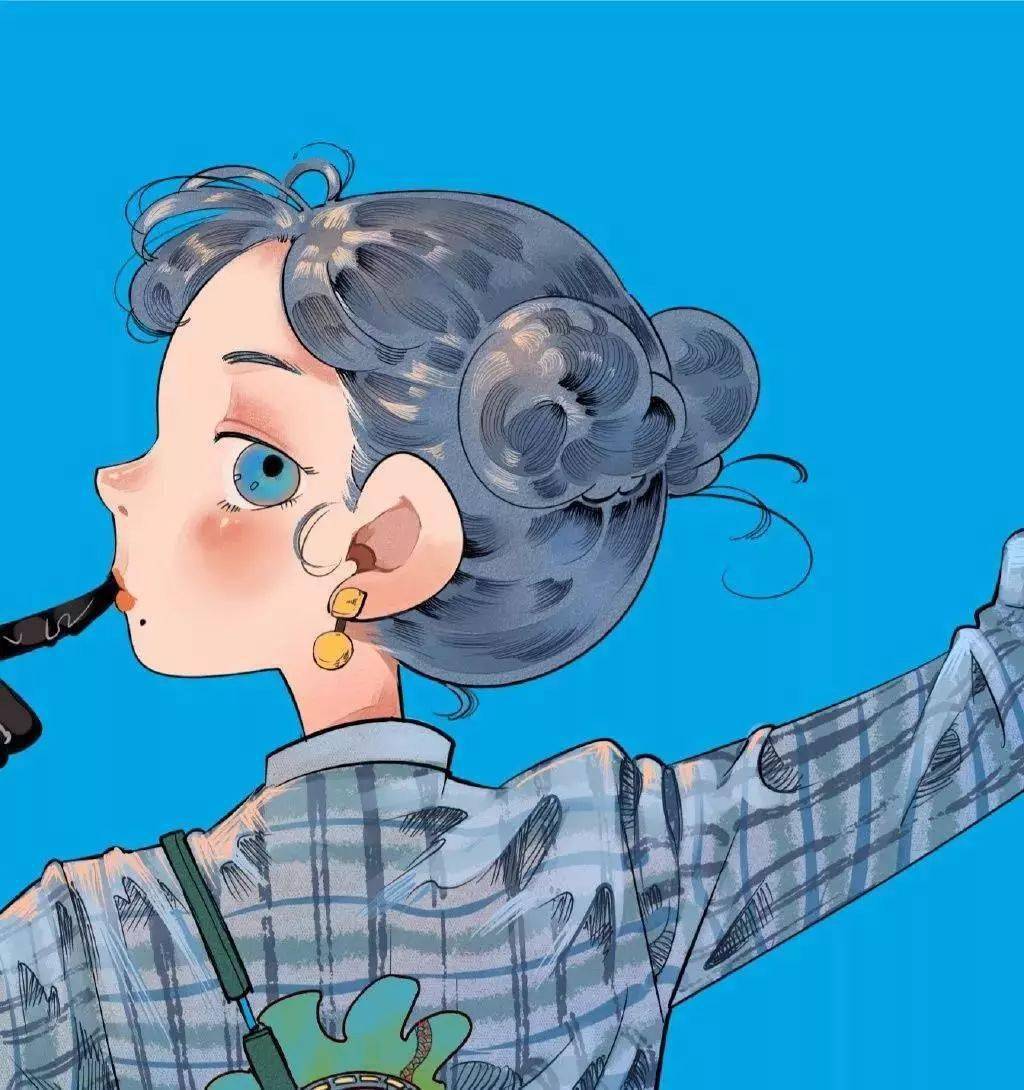 手绘插画系列个性头像