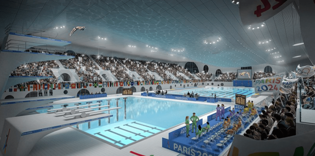 东京奥运会今年参加不上了先来看看2024年巴黎奥运会的水中心吧