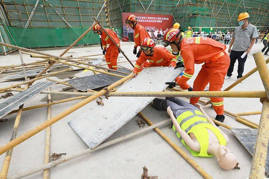 安全生产月│模板支撑系统坍塌,3人被困…这场应急演练惊心动魄