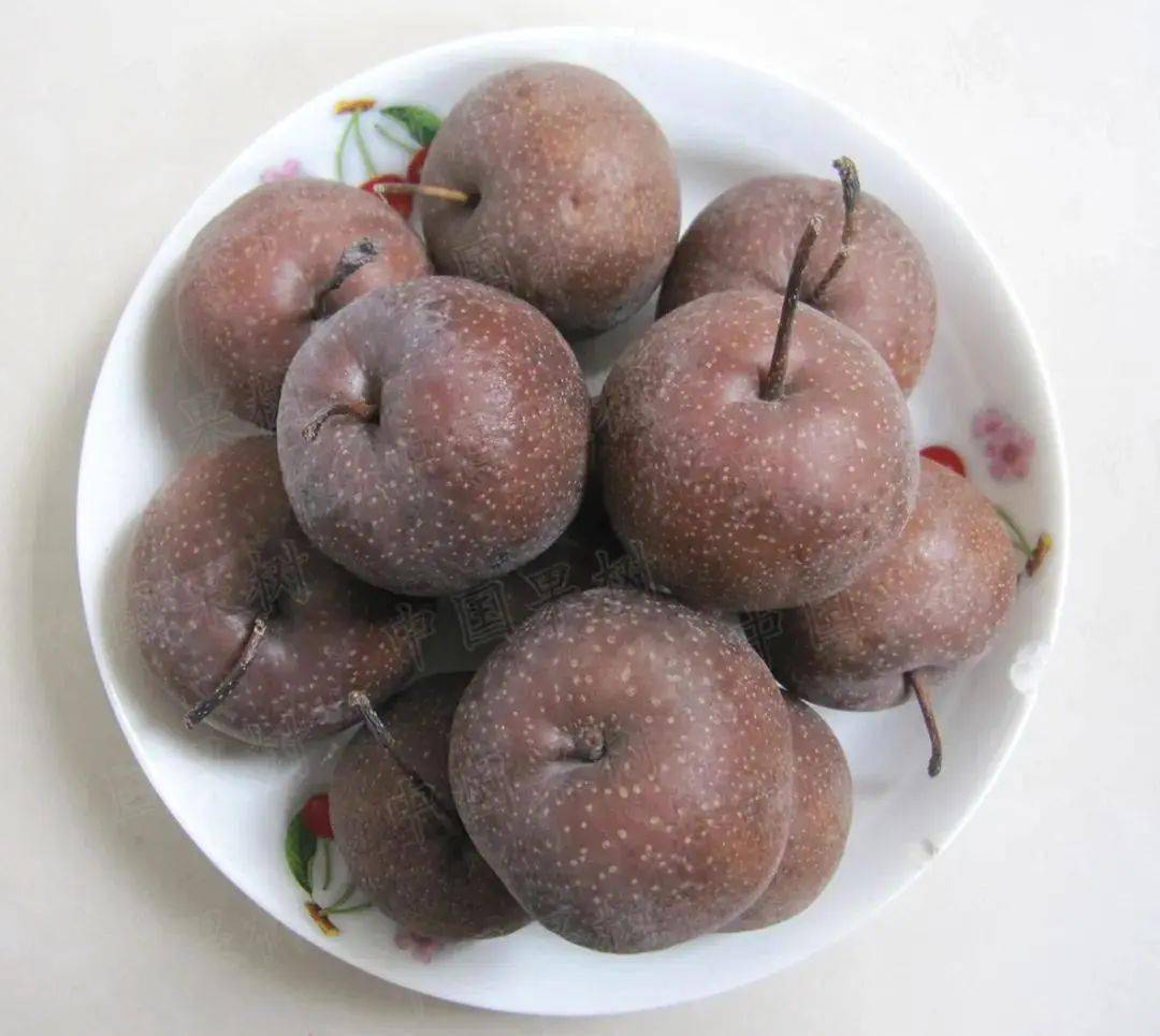 可用作冻梨的品种很多,尖把,南果,花盖梨,软儿梨,安梨,面酸梨及秋子梨