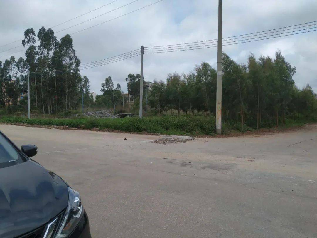 地块现状宗地图据公告文件,该地块位于吴川市大山江街道国道南分洪