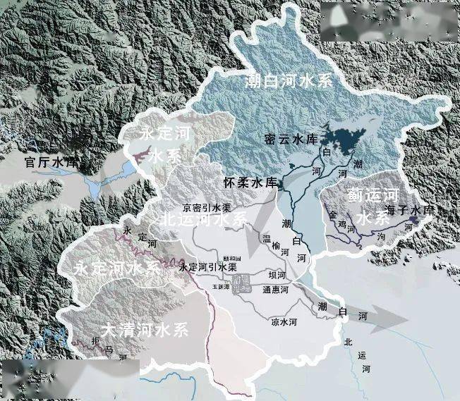 北京水系图高清版图片