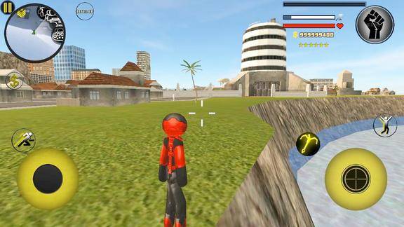 火柴人绳索英雄有人问我住在哪我回答住在悬崖边