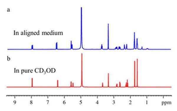 天然产物冬凌草甲素的各向异性和各向同性的二维jsb-hsqc谱rdc展望在