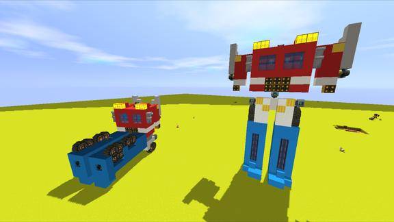 迷你世界 会变形的高达制作教程,可以变身的