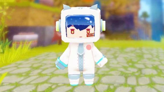 迷你世界测试服这身宇航员的衣服老帅了