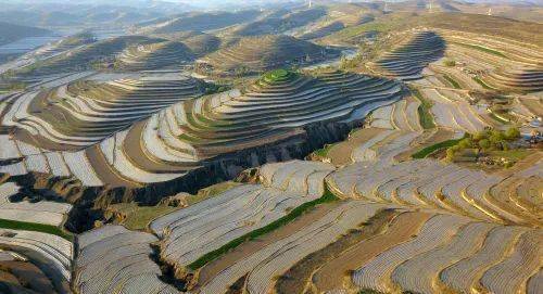 彭阳县彭阳青云湾梯田公园旖旎风光正当时