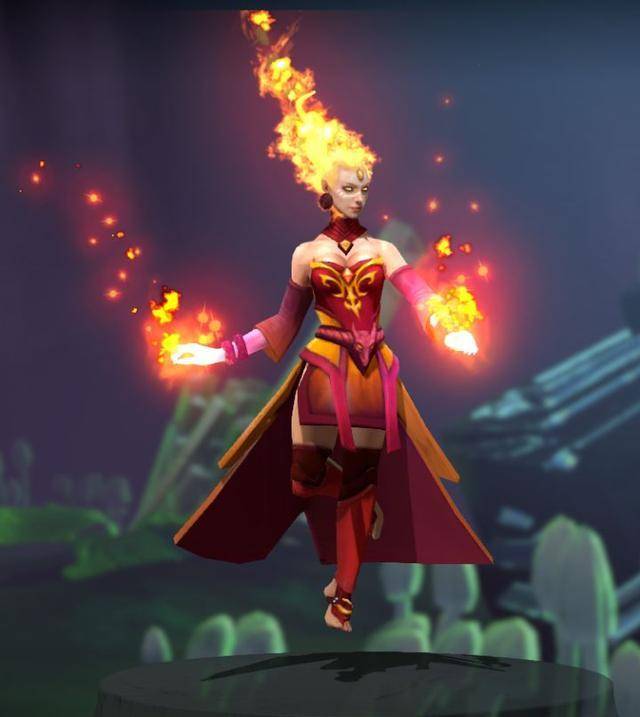 dota2饰品鉴赏莉娜魔导师炽魂