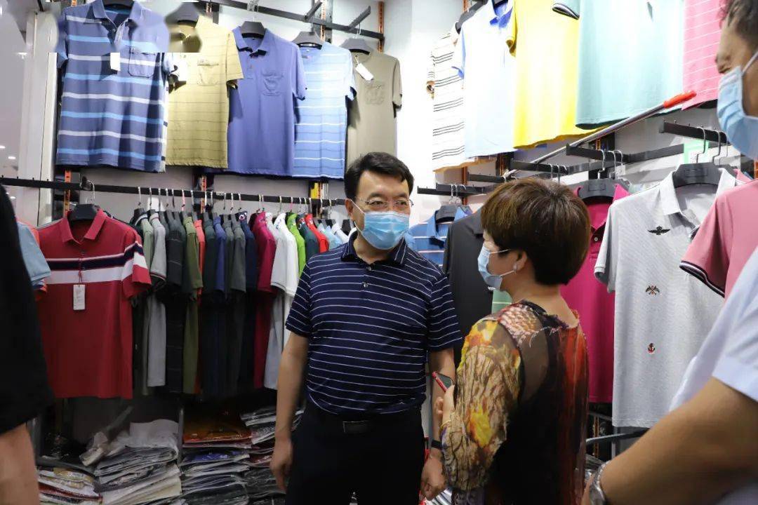 一行考察明珠商贸城市政府副秘书长陈瑞龙,高新区党工委书记王金树