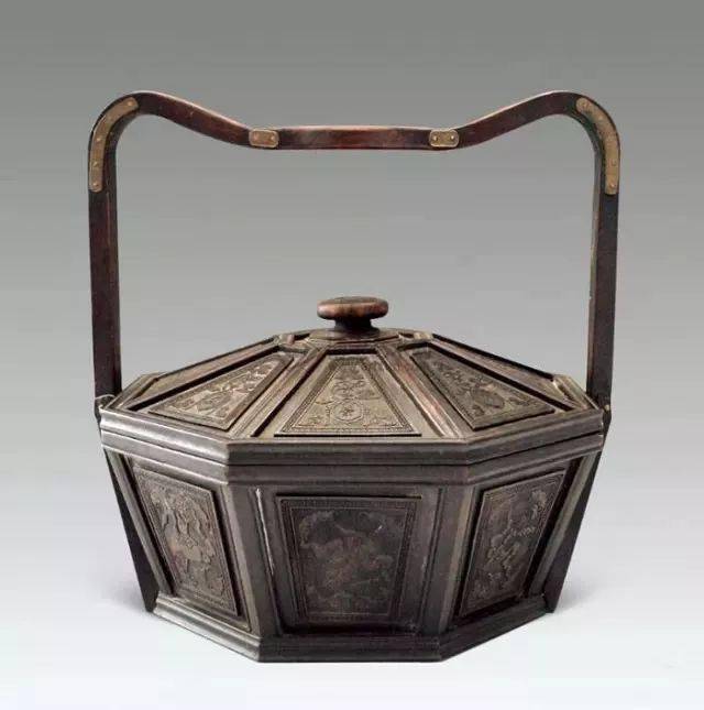 古代人的食盒,每一件都是艺术品。_大漆
