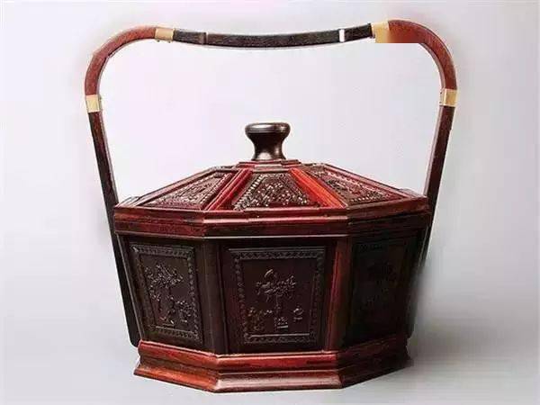 古代人的食盒，每一件都是艺术品。_大漆