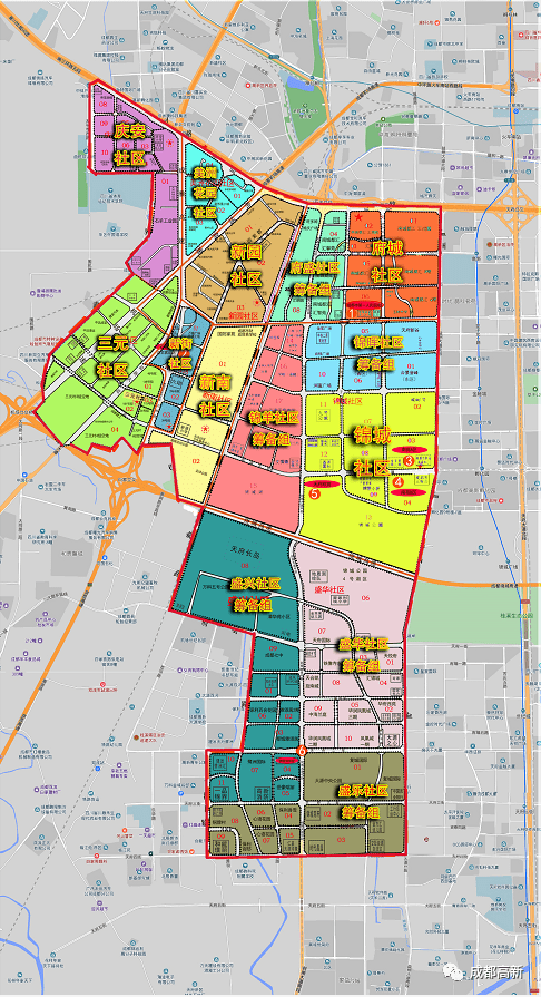 成都高新区优化调整7个街道的社区布局!社区划分,联系方式等详情