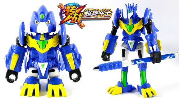 转战超旋斗士转转笔超旋变形星兽狂风变形机甲标靶玩具