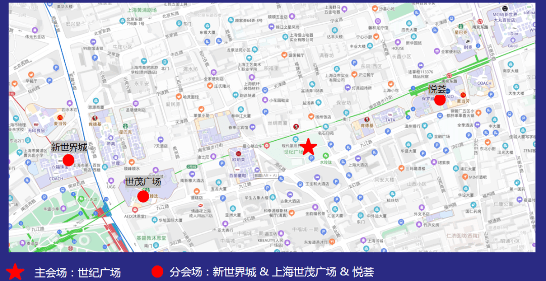 南京路步行街地图图片