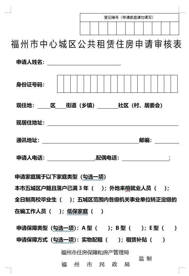 福州中心城区公租房明起开放申请这些材料你都准备好了吗?