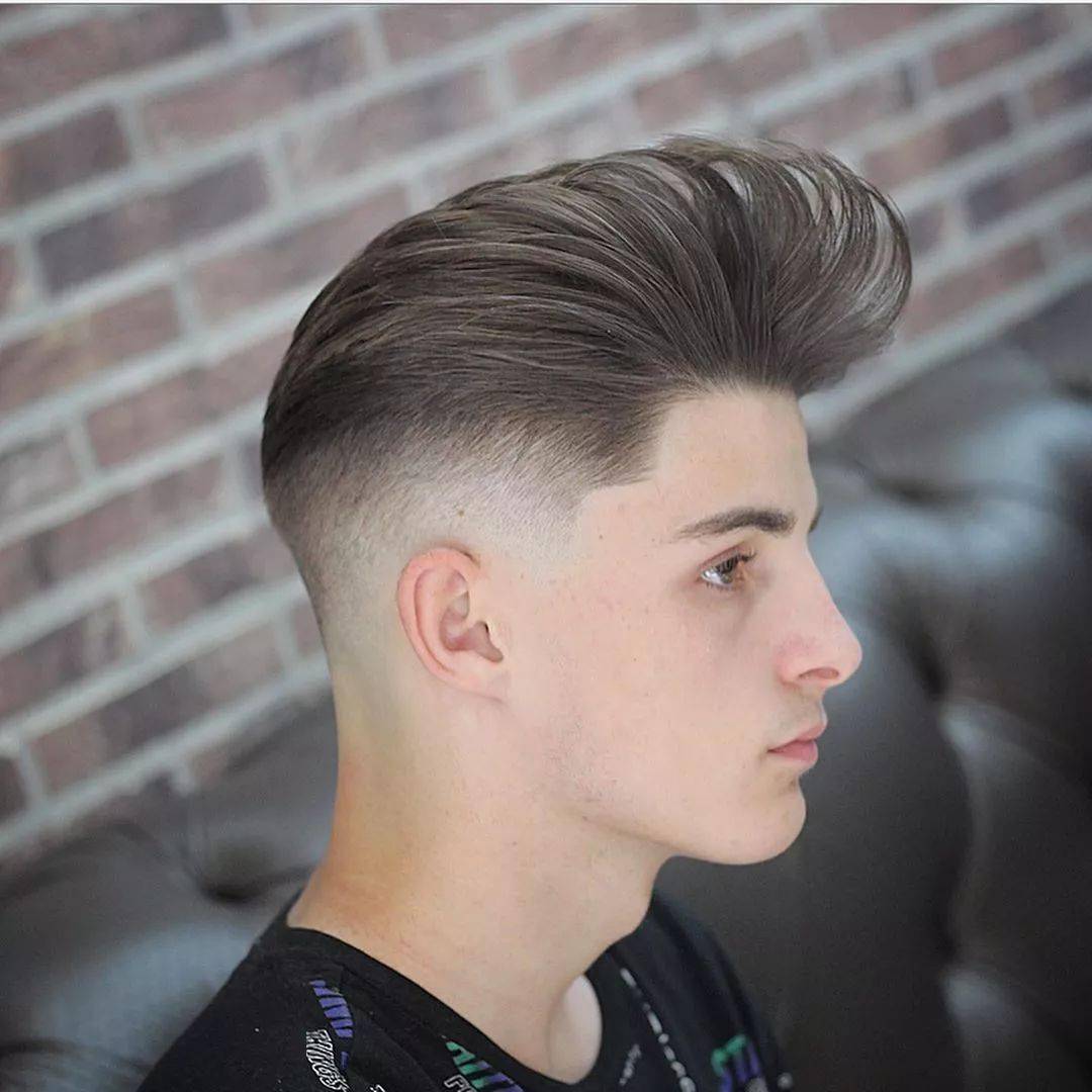 发型欣赏流行三面光潮男发型