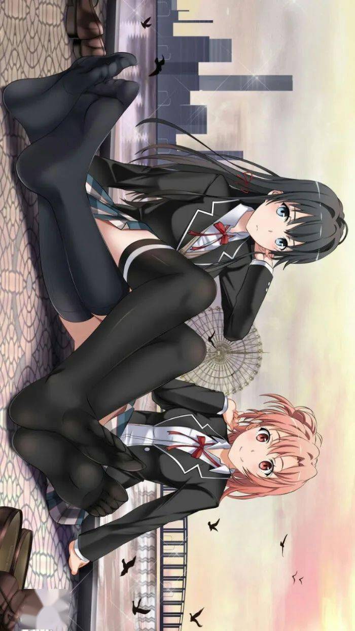 我的青春恋爱物语果然有问题动漫壁纸手机锁屏氛围和气氛是无法违抗的