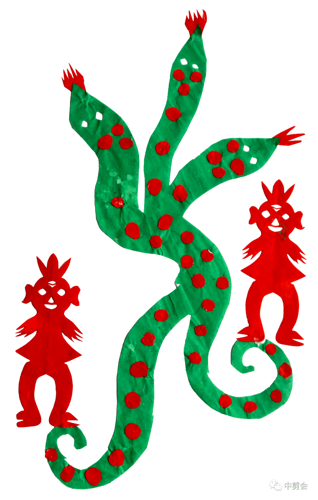 《三头蛇变人》/ 李秀芳 / 甘肃省平凉市崇信县