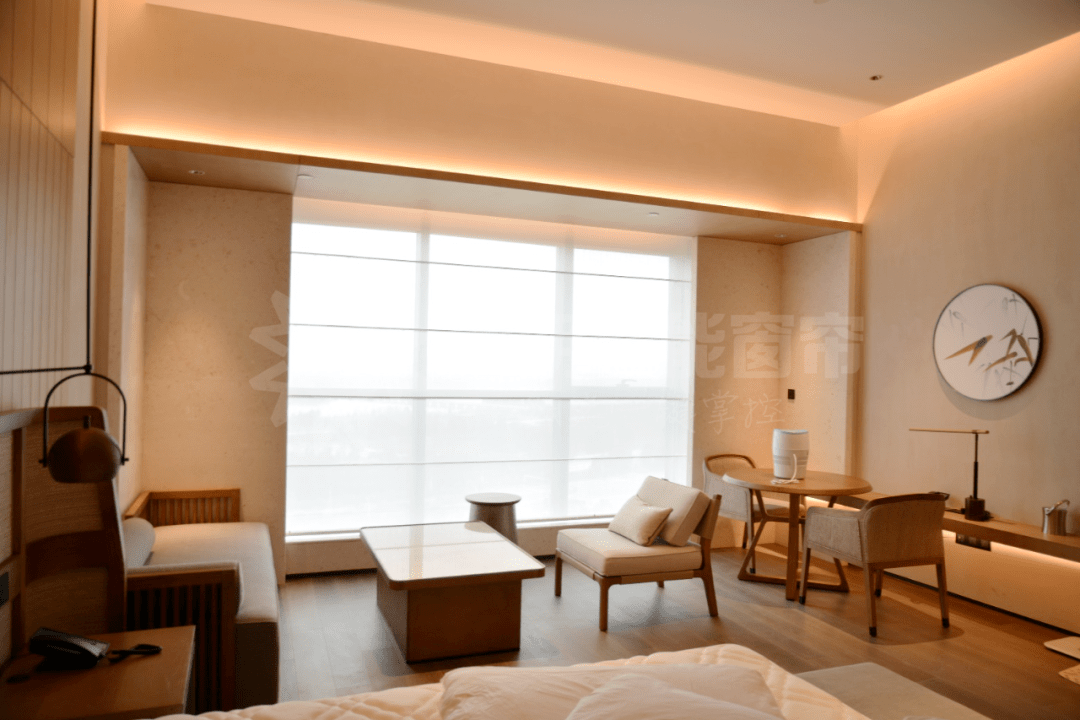 创明智能窗帘工程案例石家庄正定安悦酒店