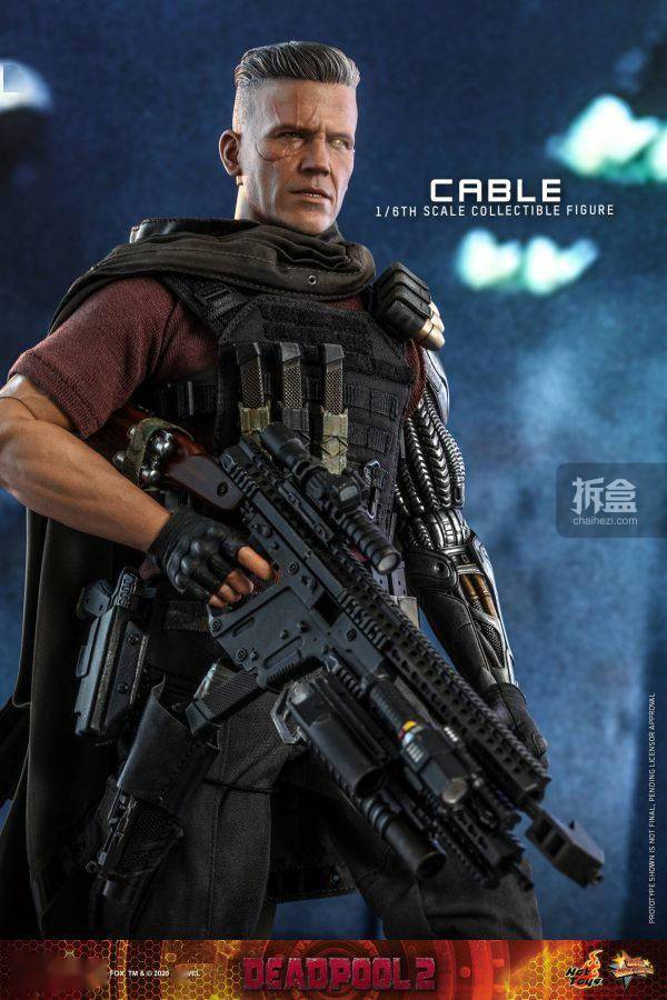 hottoys 《死侍2》cable 电锁 电索 1/6可动人偶