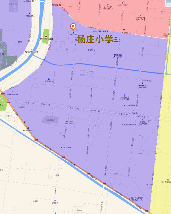 最新德州经开区运河区学区划分附划分图