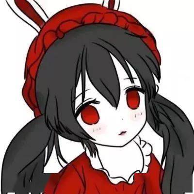 红色系动漫女生头像