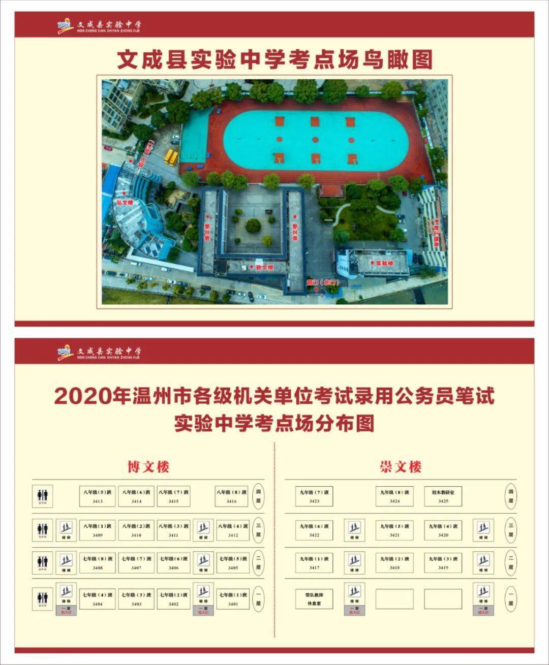 2020省考考试流程大揭秘及温州考场示意图!