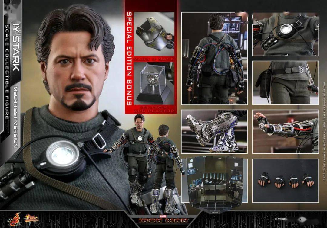 新品预定hottoys16ironman1钢铁侠机械试验版mms581标准版mms582dx