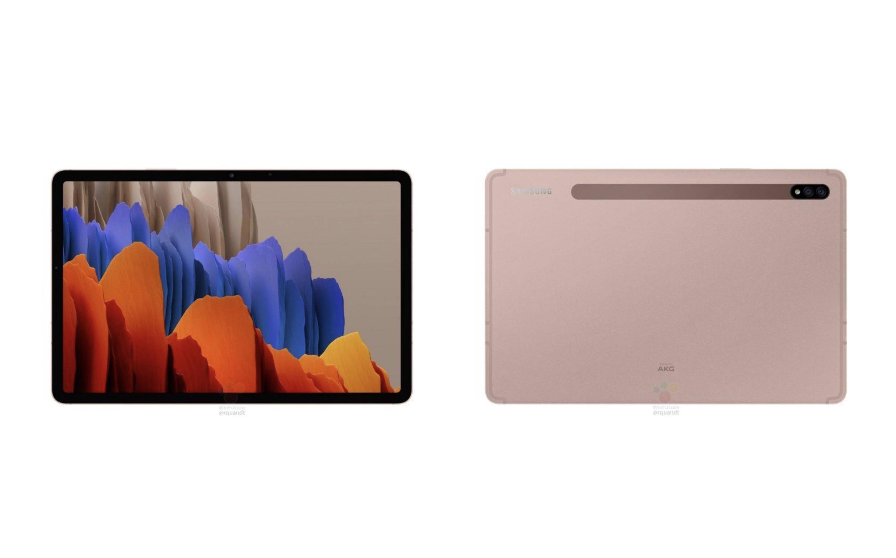 更多泄露消息预告了galaxy tab s7将分一大一小两款_面板