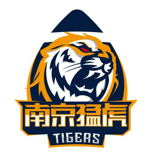 江苏省广电体育频道主持人洪超与南京猛虎队tee合影 南京猛虎美式