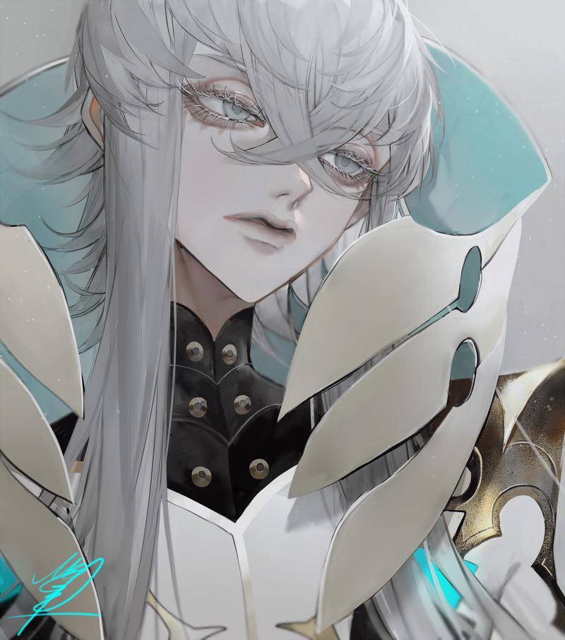 来自日本插画师au的一组帅气人物插画欣赏造型十分有个性