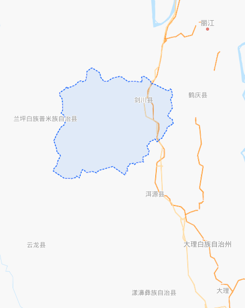 这里就是剑川县,剑川位于云南省西北部,大理白族自治州北部