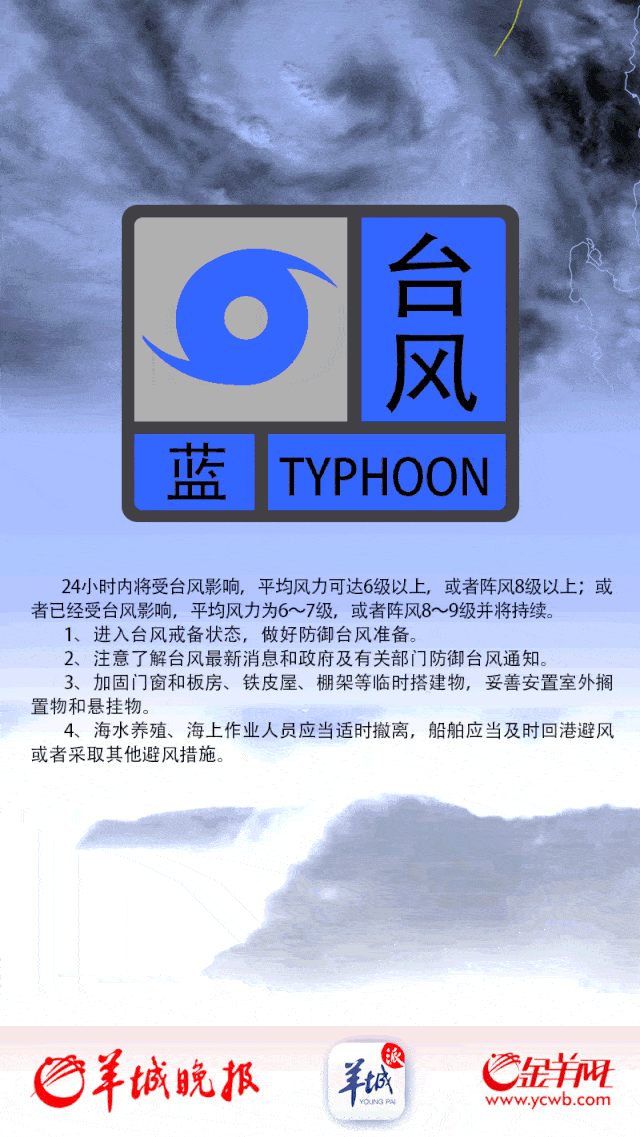 台风预警上架"的过程,有的地市区更是直接发出蓝色台风预警