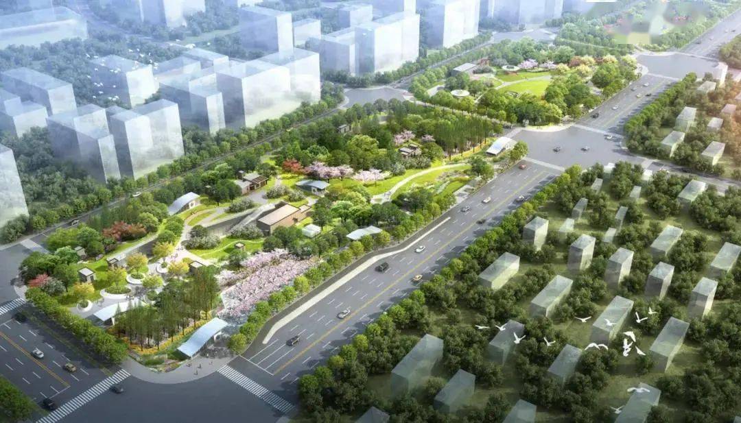 生态景观轴在建中遛弯胜地来也嘠讪胡