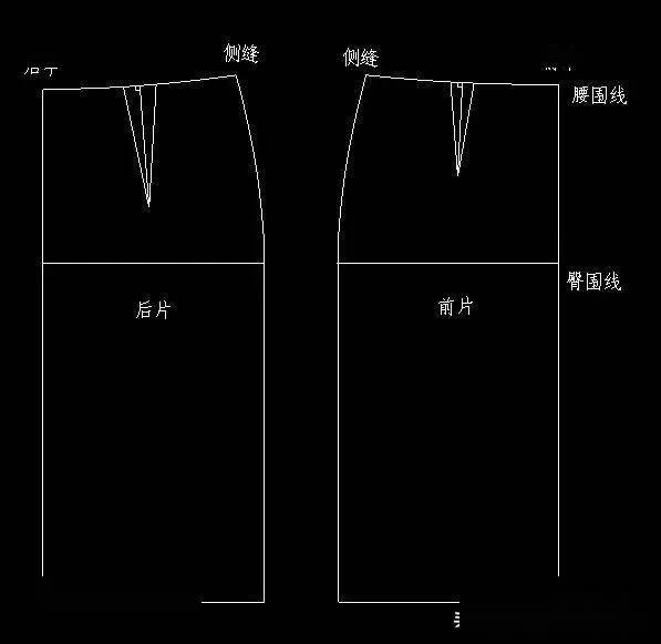 版师干货|直筒裙的原型制版方法,简单易上手