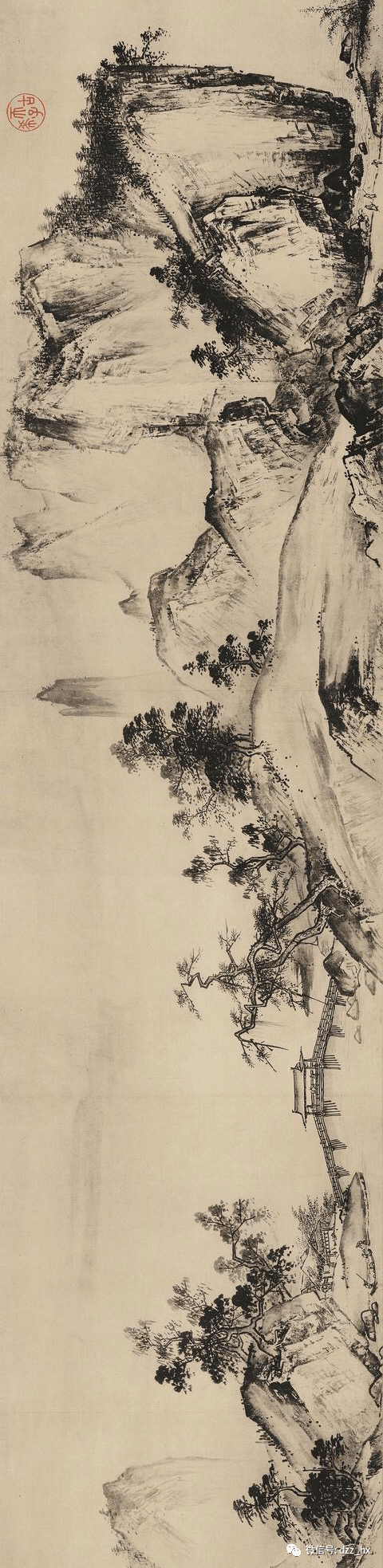 艺术天地如同生命长卷的山水画