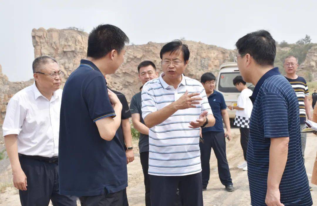 党政领导抓环保邯郸武安市市委书记赵洪山调研矿山修复治理和白灰窑