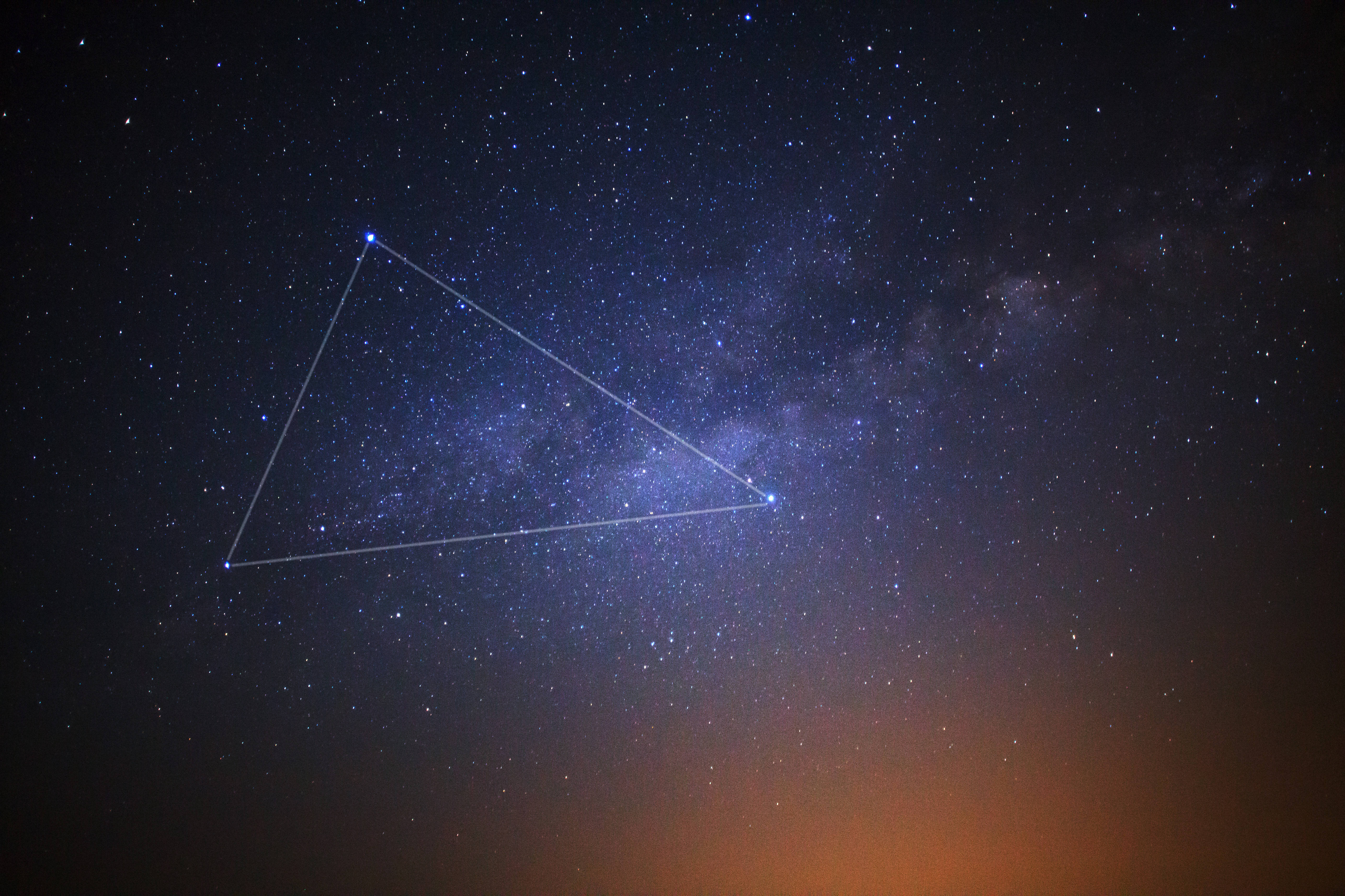 夏季大三角最亮的星图片